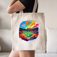 Colorful Baseball Field Home Run Baseball Player Fans Canvas Tote Bag Colorful Baseball Field Home Run Baseball Player Fans Canvas Tote Bag