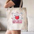 Cute Dentist Valentine Love You To The Molars Teeth Pun Raglan Baseball Tee Canvas Tote Bag