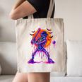 Drip Skeleton Batting Baseball Halloween Canvas Tote Bag