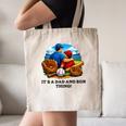 Father Son Baseball Father's Day Canvas Tote Bag