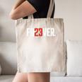 FO23VER Trendy Number 23 Baseball Team Sport For Women Men Canvas Tote Bag