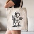 Frog Basketbal Men Women Grumpy Frog Playing Baseball Canvas Tote Bag Frog Basketbal Men Women Grumpy Frog Playing Baseball Canvas Tote Bag
