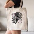Game Day Baseball Retro Checkered Baseball Canvas Tote Bag