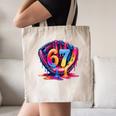 Gen Alpha Slang Ice Cream Drip Six Seven 67 Baseball Catcher Canvas Tote Bag Gen Alpha Slang Ice Cream Drip Six Seven 67 Baseball Catcher Canvas Tote Bag