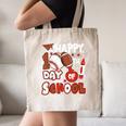 Happy 100 Days Of School Baseball Football PE Teacher Canvas Tote Bag