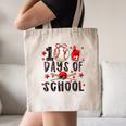 Happy 100 Days Of School Baseball Girls Coquette Bow Teacher Canvas Tote Bag Happy 100 Days Of School Baseball Girls Coquette Bow Teacher Canvas Tote Bag