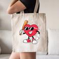 Heart Play Baseball Valentine's Day Teens Boys Girls Kids Canvas Tote Bag Heart Play Baseball Valentine's Day Teens Boys Girls Kids Canvas Tote Bag