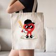 Heart Playing Baseball Valentine Baseball Canvas Tote Bag Heart Playing Baseball Valentine Baseball Canvas Tote Bag