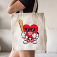 Heart Playing Baseball Valentines Day Canvas Tote Bag Heart Playing Baseball Valentines Day Canvas Tote Bag