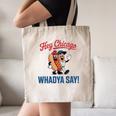 Hey Chicago Whadya Say Baseball Hot Dog Canvas Tote Bag Hey Chicago Whadya Say Baseball Hot Dog Canvas Tote Bag