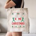 I’Ll Be Home For Christmas Baseball Ugly Sweater Art Canvas Tote Bag I’Ll Be Home For Christmas Baseball Ugly Sweater Art Canvas Tote Bag