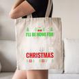 I'Ll Be Home For Christmas Baseball Xmas Canvas Tote Bag I'Ll Be Home For Christmas Baseball Xmas Canvas Tote Bag