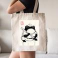 Japanese Grumpy Frog Baseball Player Baseball Canvas Tote Bag Japanese Grumpy Frog Baseball Player Baseball Canvas Tote Bag