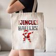 Jingle Ballers Plaid Santa Dabbing Baseball Christmas Canvas Tote Bag Jingle Ballers Plaid Santa Dabbing Baseball Christmas Canvas Tote Bag