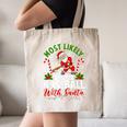 Most Likely To Play Baseball With Santa Christmas Pajamas Canvas Tote Bag Most Likely To Play Baseball With Santa Christmas Pajamas Canvas Tote Bag