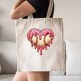 Melting Baseball Drip Heart Softball Player Lover Ice Cream Canvas Tote Bag Melting Baseball Drip Heart Softball Player Lover Ice Cream Canvas Tote Bag