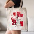 Mike Trout Los Angeles A MLB Baseball Players MLBMTR304N Canvas Tote Bag Mike Trout Los Angeles A MLB Baseball Players MLBMTR304N Canvas Tote Bag
