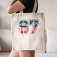 Number 67 USA Raglan Baseball Tee Canvas Tote Bag