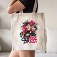 Punk Girl With Anger Kanji And Baseball Bat Canvas Tote Bag Punk Girl With Anger Kanji And Baseball Bat Canvas Tote Bag