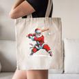 Santa Playing Baseball Christmas Candy Cane Fun Xmas Holiday Canvas Tote Bag Santa Playing Baseball Christmas Candy Cane Fun Xmas Holiday Canvas Tote Bag