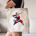 Santa Playing Baseball Men Boys Christmas Baseball Player Canvas Tote Bag Santa Playing Baseball Men Boys Christmas Baseball Player Canvas Tote Bag
