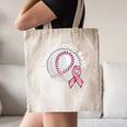 Save 2nd Base Breast Cancer Awareness Pink Ribbon Baseball Canvas Tote Bag Save 2nd Base Breast Cancer Awareness Pink Ribbon Baseball Canvas Tote Bag