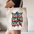 SEIS Siete Guey Baseball Drip Mexico Spanish 67 Slang Boys Canvas Tote Bag SEIS Siete Guey Baseball Drip Mexico Spanish 67 Slang Boys Canvas Tote Bag