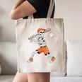 Skeleton Batting Baseball Halloween Canvas Tote Bag