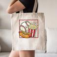 Smiling Baseball Popcorn And Hot-Dog Cartoon Apparel Canvas Tote Bag Smiling Baseball Popcorn And Hot-Dog Cartoon Apparel Canvas Tote Bag