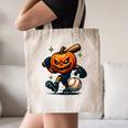 Spooky Halloween Scary Pumpkin Baseball Player Witchy Vibes Canvas Tote Bag Spooky Halloween Scary Pumpkin Baseball Player Witchy Vibes Canvas Tote Bag