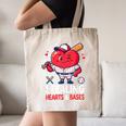 Stealing Hearts And Bases Baseball Player Valentine's Day Canvas Tote Bag
