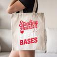 Stealing Hearts Like I Steal Bases Cute Baseball Valentine Canvas Tote Bag Stealing Hearts Like I Steal Bases Cute Baseball Valentine Canvas Tote Bag