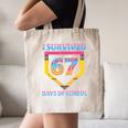 I Survived 67 Days Of School Baseball Trend For Boys Girls Canvas Tote Bag