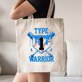 T1D Warrior Baseball Drip Diabetes Awareness Blue Ribbon Canvas Tote Bag T1D Warrior Baseball Drip Diabetes Awareness Blue Ribbon Canvas Tote Bag