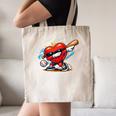 Valentines Day Baseball Dabbing Red Heart Love Boys Canvas Tote Bag Valentines Day Baseball Dabbing Red Heart Love Boys Canvas Tote Bag