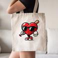 Valentines Day Baseball Heart Bat Sunglasses Men Boys Kids Canvas Tote Bag
