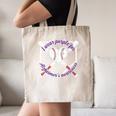 I Wear Purple For Alzheimers Awareness Baseball Heart Ribbon Canvas Tote Bag I Wear Purple For Alzheimers Awareness Baseball Heart Ribbon Canvas Tote Bag