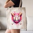 Women's Valentines Day Baseball Boys Ice Cream Drip Heart Youth Kids Canvas Tote Bag