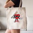 Women's Valentines Day Heart Baseball Player Sports Boys Kids Men Canvas Tote Bag