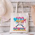100 Days Of School Baseball Boys Ice Cream Drip 100th Day Canvas Tote Bag