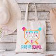 100 Days Of School Baseball Ice Cream Drip 100th Day School Canvas Tote Bag