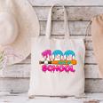100 Days Of School Baseball Ice Cream Drip For Teacher Kid Canvas Tote Bag