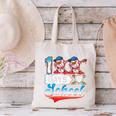 100 Days Of School Boys Baseball Drip 100th Day Dabbing Ball Canvas Tote Bag