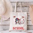 100 Days Of School Dabbing Baseball Hit Student Kids Boys Canvas Tote Bag