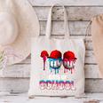 100 Days Of School Dripping Baseball 100th Day Teacher Boy Canvas Tote Bag