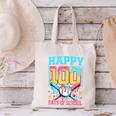 100 Days Of School Kids Baseball Drip 100th Day Of School Canvas Tote Bag