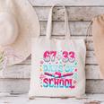 67 33 Days Of School Baseball Drip 100th Day Of School Boys Canvas Tote Bag
