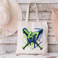 67 Baseball Drip Effect Urban Tee Style 6-7 Meme Graphic Canvas Tote Bag