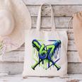 67 Baseball Drip Effect Urban Tee Style 6-7 Meme Graphic Premium Tri-Blend Canvas Tote Bag