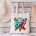 67 Baseball Ice Cream Drip Kids Canvas Tote Bag